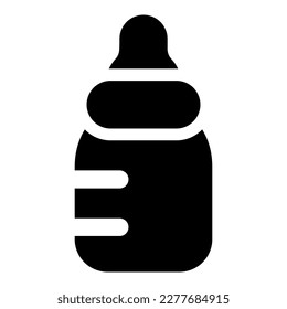 baby bottle vector icon illustration asset