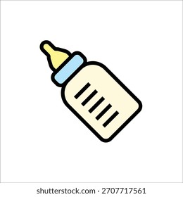 Baby Flasche Vektor Symbol Linie Vorlage