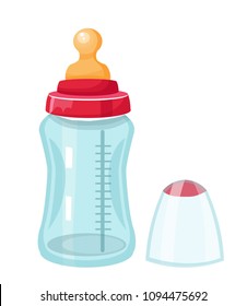 baby bottle, vector illustration