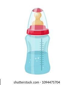 baby bottle, vector illustration