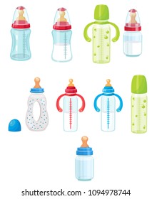 baby bottle, vector illustration