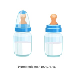 baby bottle, vector illustration