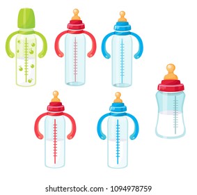 baby bottle, vector illustration