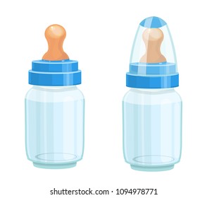 baby bottle, vector illustration