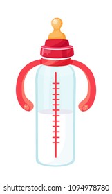 baby bottle, vector illustration