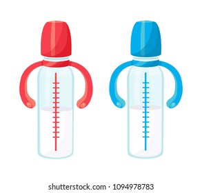 baby bottle, vector illustration