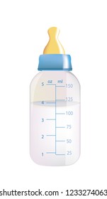 Baby bottle. vector illustration