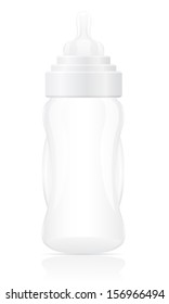 baby bottle vector illustration isolated on white background