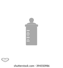 Baby bottle. Vector symbol