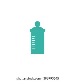 Baby bottle. Vector symbol