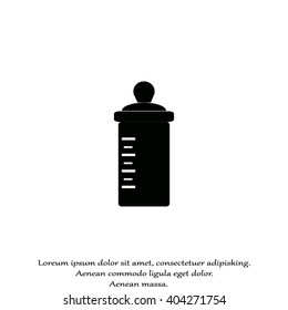 Baby bottle. Vector symbol