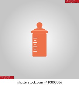 Baby bottle. Vector symbol