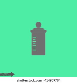 Baby bottle. Vector symbol