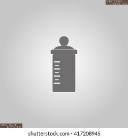 Baby bottle. Vector symbol