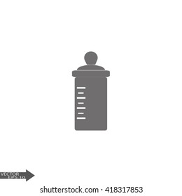 Baby bottle. Vector symbol