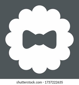 Baby Bowtie Chip Quality Vector Illustration Cut
