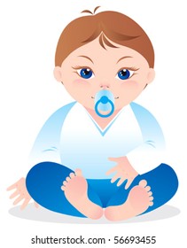 Baby Boy Stock Vector (Royalty Free) 56693455 | Shutterstock