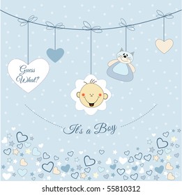 Baby boy announcement