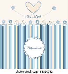 baby boy announcement