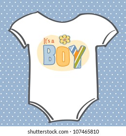 baby boy announcement card