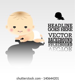 baby boy announcement card. baby shower invitation