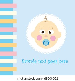 Baby boy arival card, album, frame