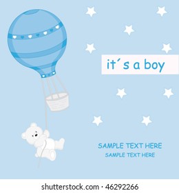 Baby boy arrival announcement