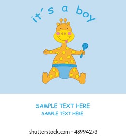 Baby boy arrival announcement