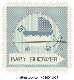Baby boy arrival announcement card for your designs. 
