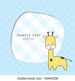 Baby boy arrival announcement card