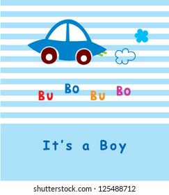 baby boy arrival car tag