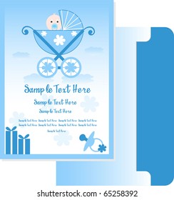 baby boy arrival card 2