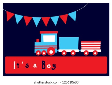 Baby Boy Arrival Card