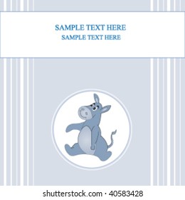 baby boy arrival card
