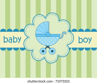 Baby Boy Arrival Card