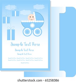 baby boy arrival card 3