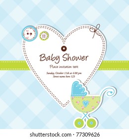 baby boy arrival card - Baby shower card