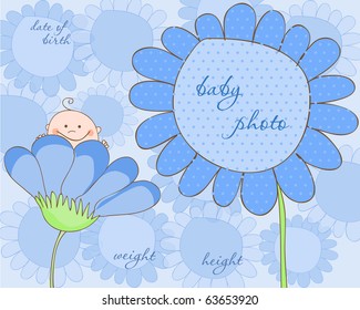 Baby Boy Arrival Frame for Photo