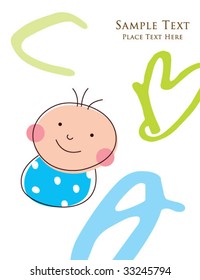 baby boy arrival greeting