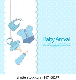 baby boy arrival invitation