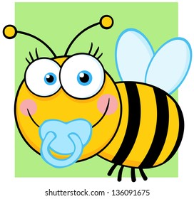 Baby Boy Bee Cartoon Character