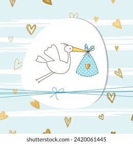 Baby boy, birthday greting card