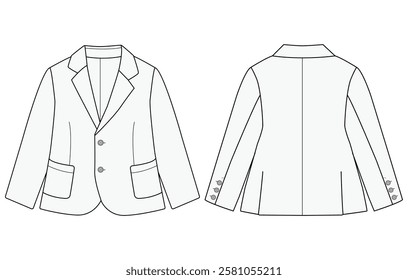 baby boy blazer vector illustration 