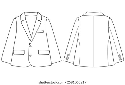 baby boy blazer vector illustration 