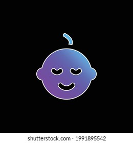 Baby Boy blue gradient vector icon