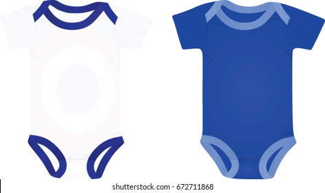 Baby boy bodysuit vector 