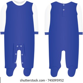 Baby boy bodysuit. vector illustration