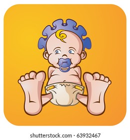Baby Boy Cartoon Character