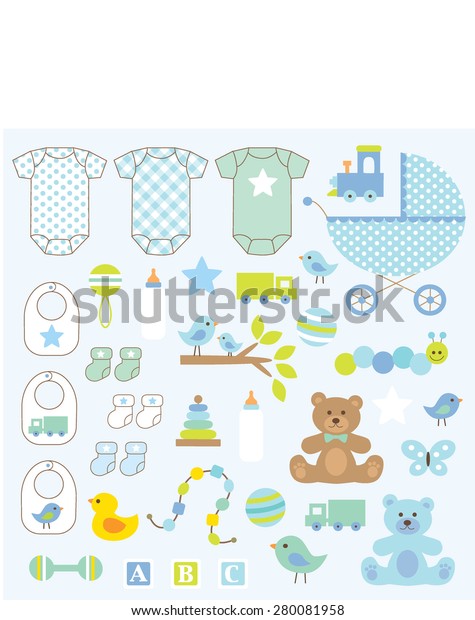 Baby Boy Clip Art Stock Vector (Royalty Free) 280081958 | Shutterstock