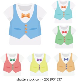 baby boy clothes. T-shirt. Print for children's t-shirts.  Decor for scrapbooking. vector clipart